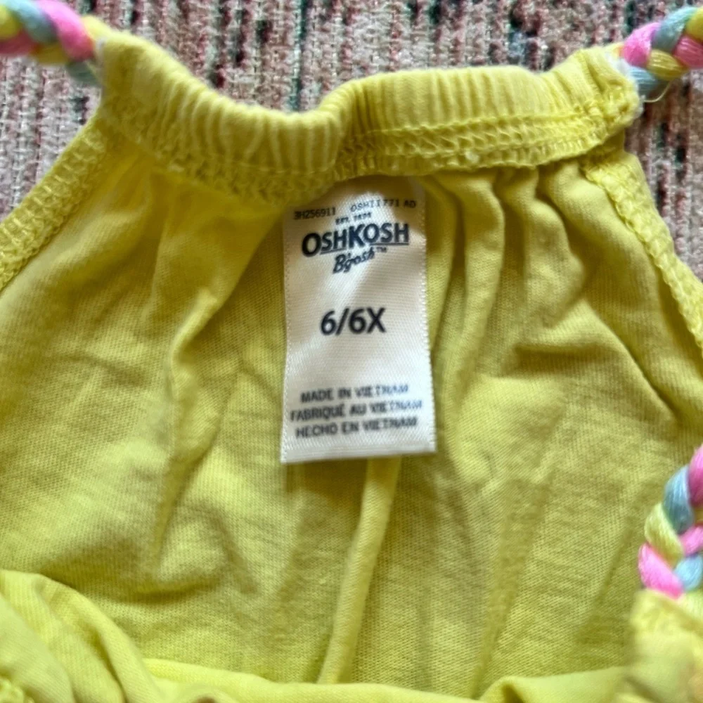 Carter's Green and Yellow Tank Top Vibrant Sleeveless Style
